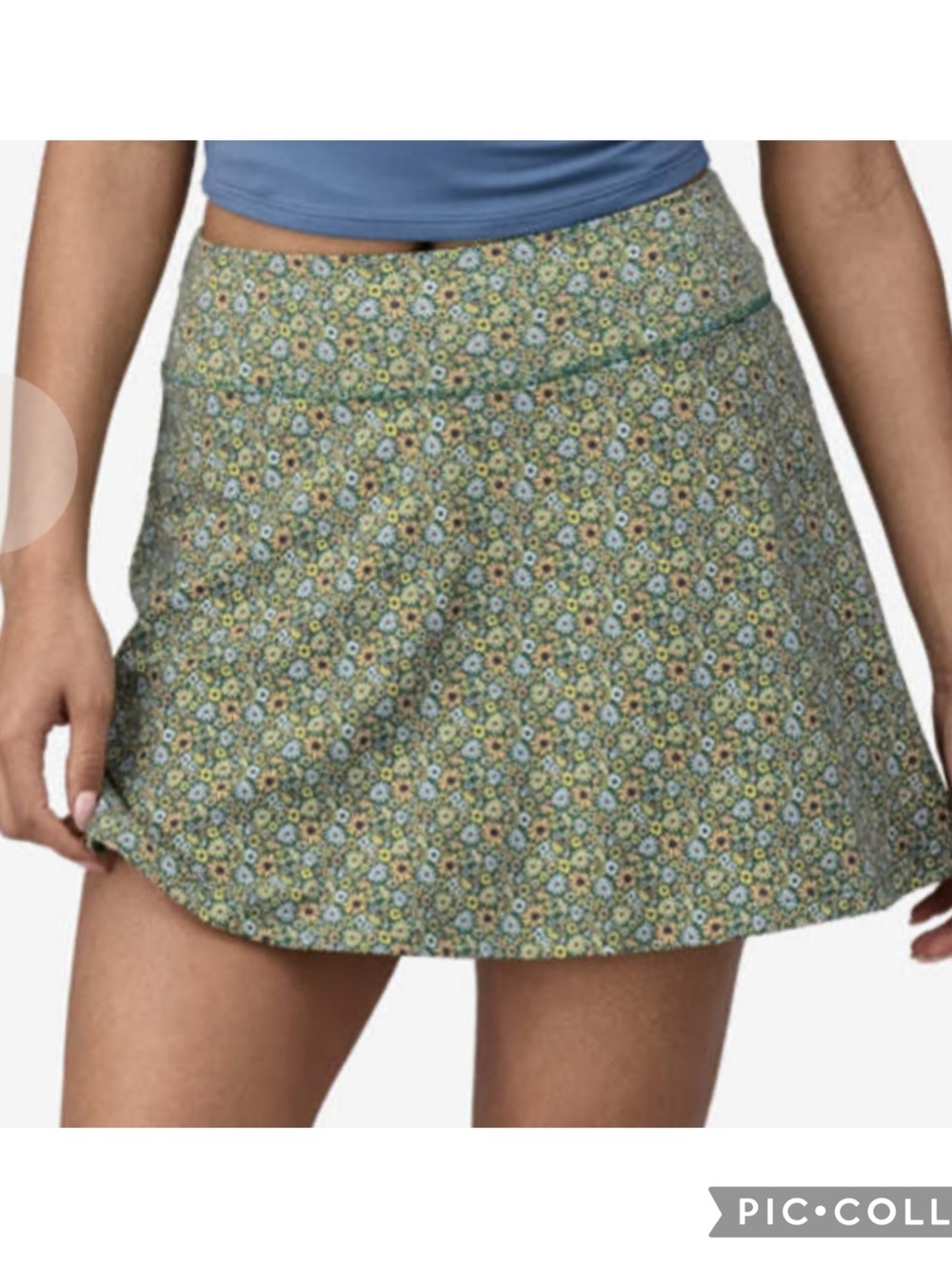 Patagonia Maipo Floral Fun Conifer Green Active Skort Size XXS